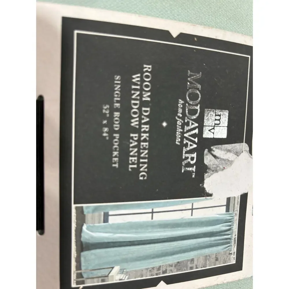 Modavart room darkening window panel single rod pocket 52